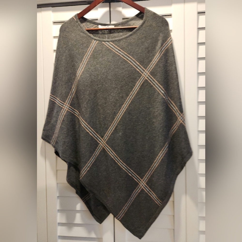 Grey poncho